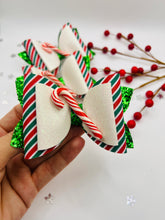 Load image into Gallery viewer, Candy cane bow
