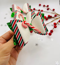 Load image into Gallery viewer, Candy cane bow
