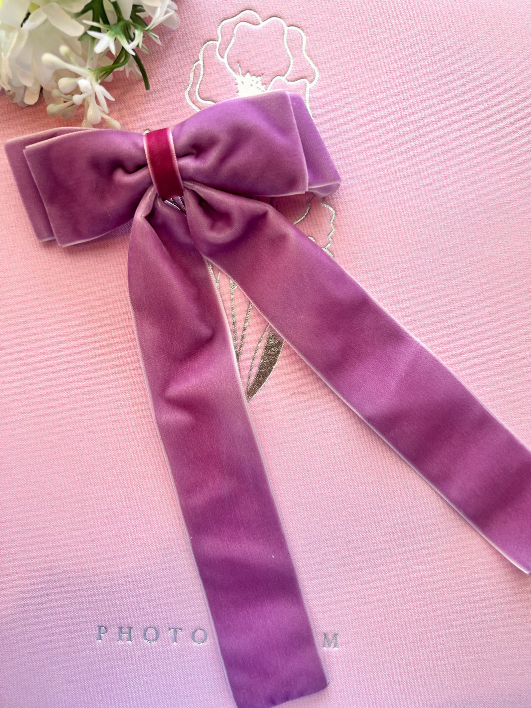 Lilac Bow, Lilac Velvet Bow