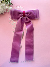 Load image into Gallery viewer, Lilac Bow, Lilac Velvet Bow
