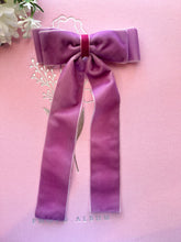 Load image into Gallery viewer, Lilac Bow, Lilac Velvet Bow
