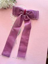 Load image into Gallery viewer, Lilac Bow, Lilac Velvet Bow
