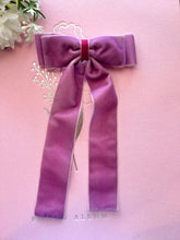 Load image into Gallery viewer, Lilac Bow, Lilac Velvet Bow
