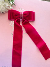 Load image into Gallery viewer, Dark Pink Velvet Bow
