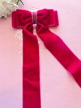 Load image into Gallery viewer, Dark Pink Velvet Bow
