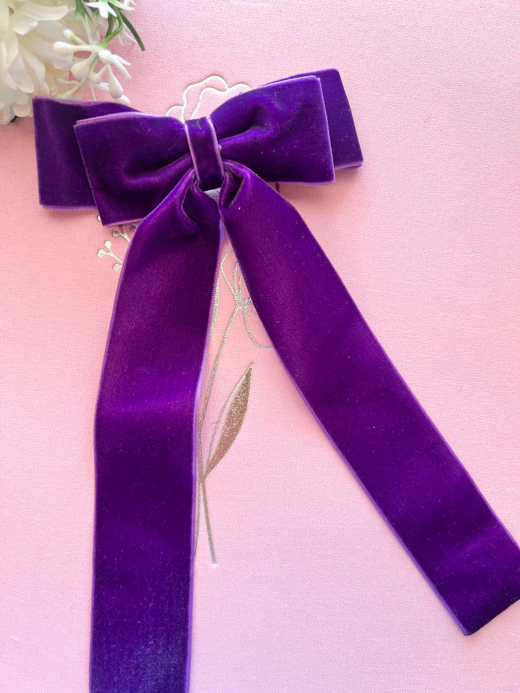 Purple Bow, Purple Velvet Bow