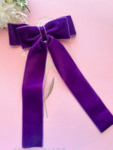 Load image into Gallery viewer, Purple Bow, Purple Velvet Bow
