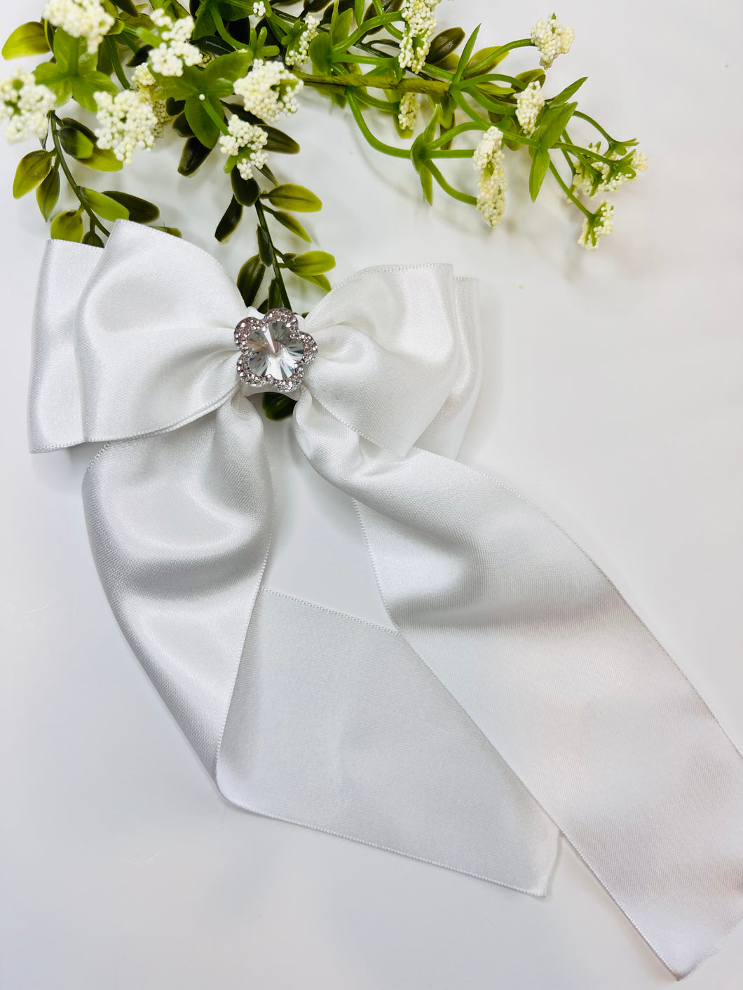 White Coquette Bow