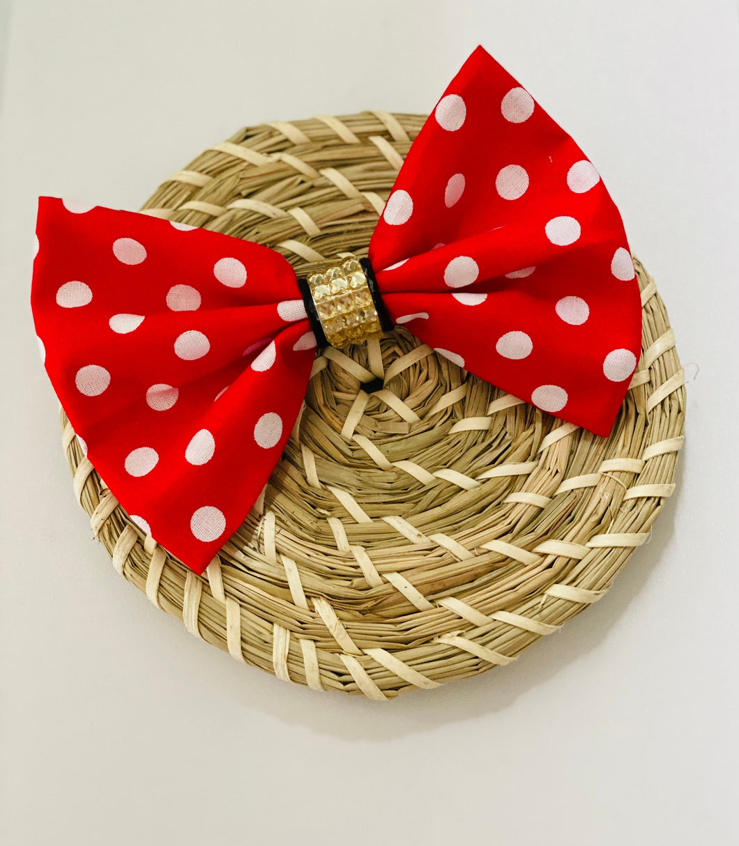 girls Minnie Mouse hair bows, red bows. girls red hair bows,back to school bows, polka dot bows