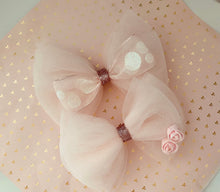 Load image into Gallery viewer, Ballet bow, Barbie bow, elegant hair bow, tutu bow, girl bows, ballerina bow, ballerina hair accessories
