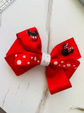 Load image into Gallery viewer, Mickey Mouse bow, Minnie Mouse bow , Disney bow, Disney character,
