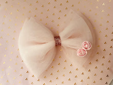 Load image into Gallery viewer, Ballet bow, Barbie bow, elegant hair bow, tutu bow, girl bows, ballerina bow, ballerina hair accessories
