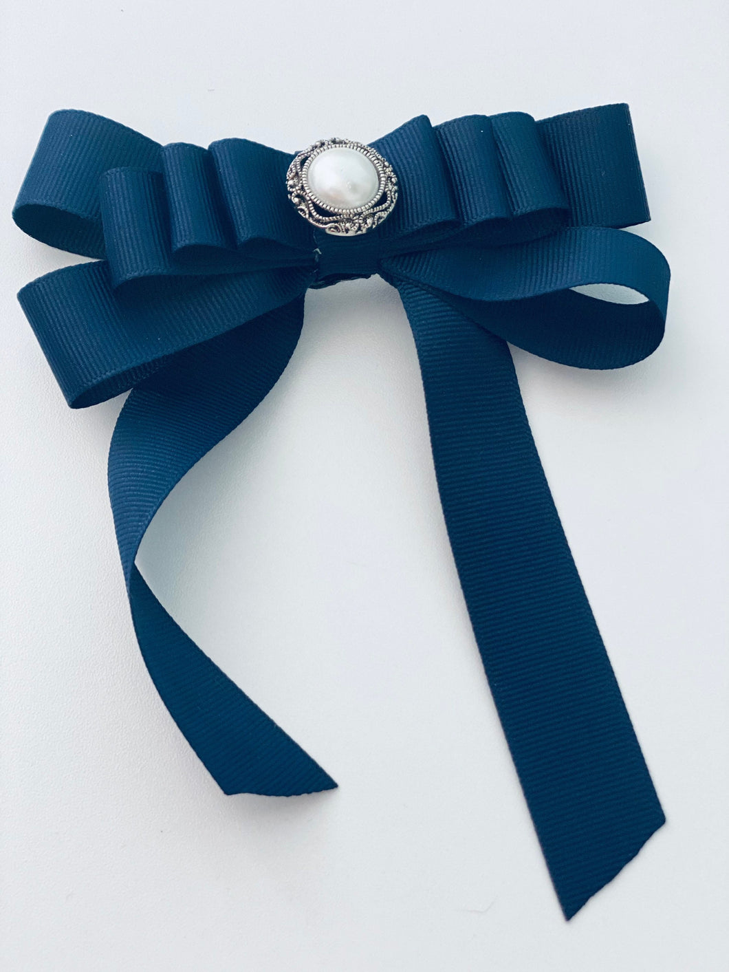 Blue elegant bow