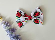 Load image into Gallery viewer, Cocomelon bow, cocomelon bow headband, cocomelon headband bow, cocomelon bows, birthday bow, birthday cocomelon bow
