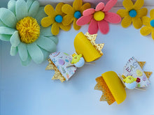 Load image into Gallery viewer, Easter yellow pigtails
