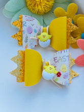 Load image into Gallery viewer, Easter yellow pigtails
