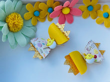 Load image into Gallery viewer, Easter yellow pigtails
