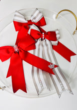 Load image into Gallery viewer, Red and White Bow set
