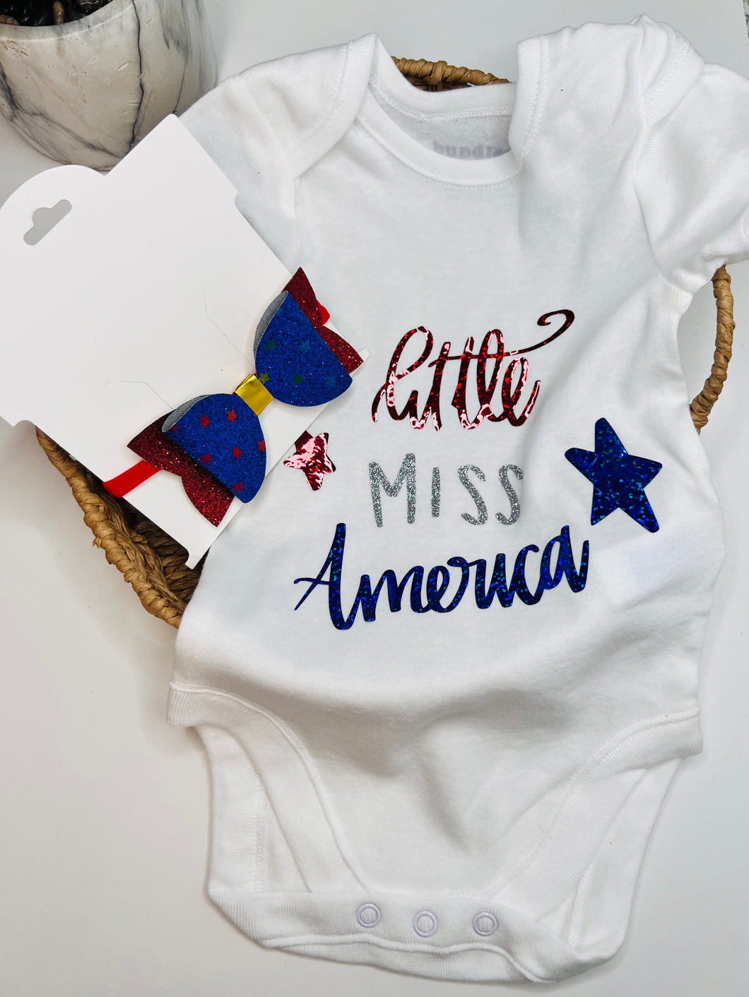 Little Miss  America Bodysuit