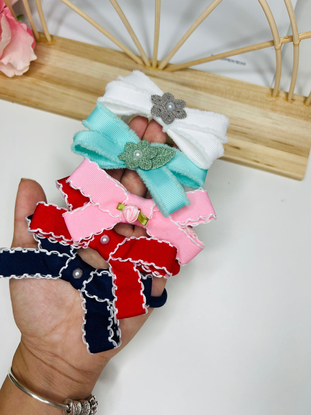 Baby girls flower headbands