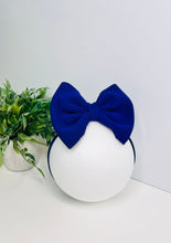 Load image into Gallery viewer, Blue headband bow
