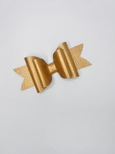 Load image into Gallery viewer, Gold Leather Bow
