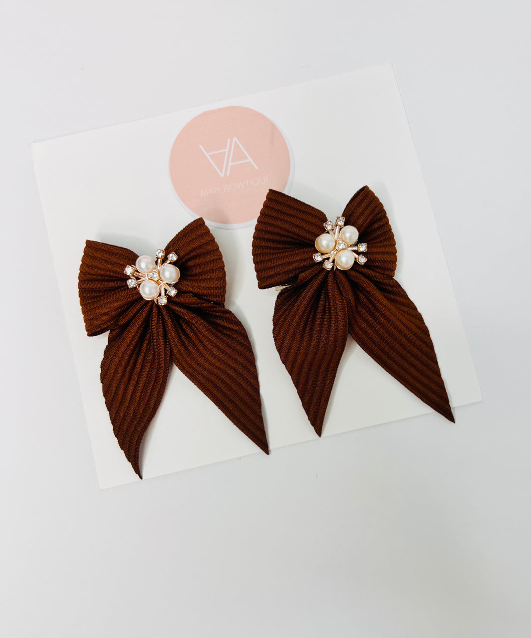 Coffee Brown Hair clip