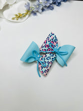 Load image into Gallery viewer, Teal Pigtail Cloud Hair Bow
