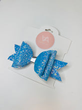 Load image into Gallery viewer, Blue glitter Bow
