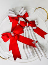 Load image into Gallery viewer, Red and White Bow set
