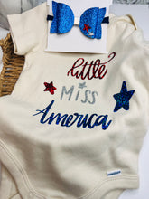 Load image into Gallery viewer, Little Miss  America Bodysuit
