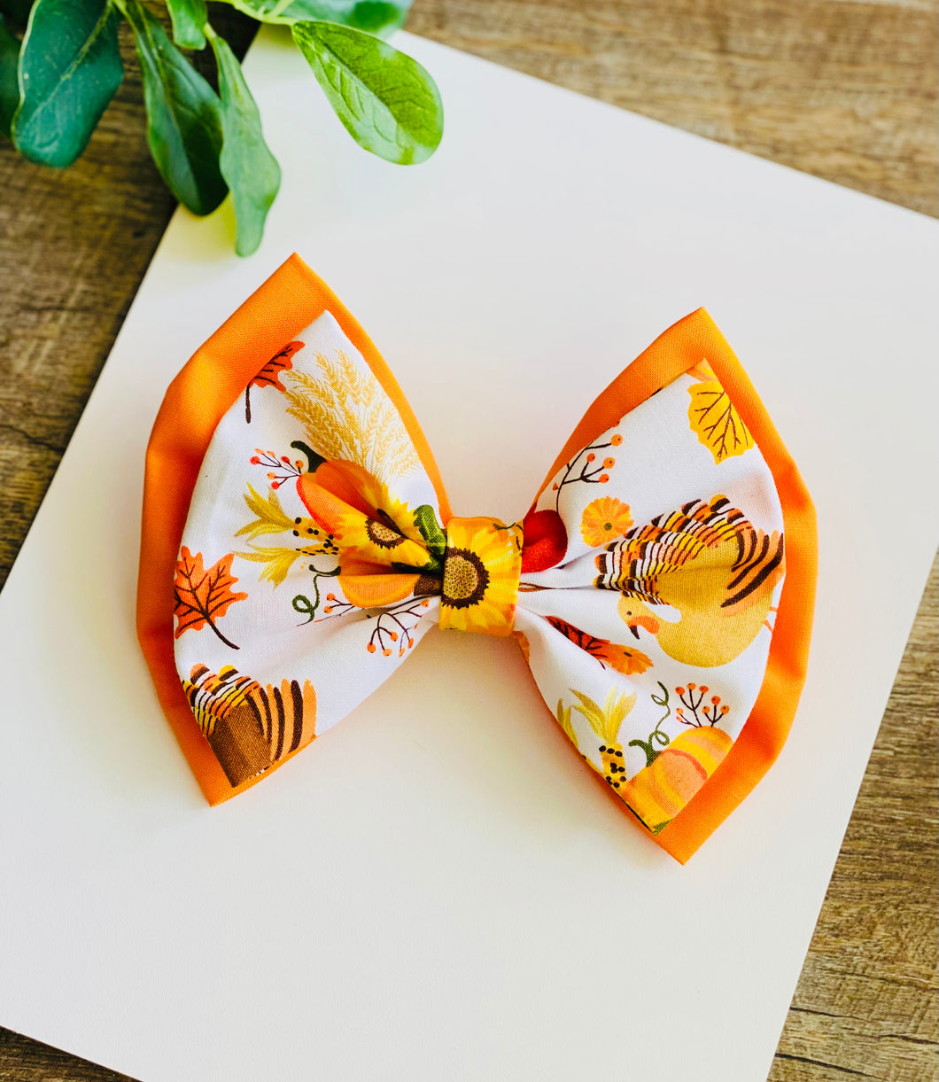 Thanksgiving bow 6”