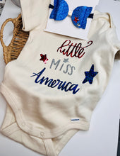 Load image into Gallery viewer, Little Miss  America Bodysuit
