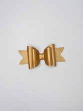 Load image into Gallery viewer, Gold Leather Bow
