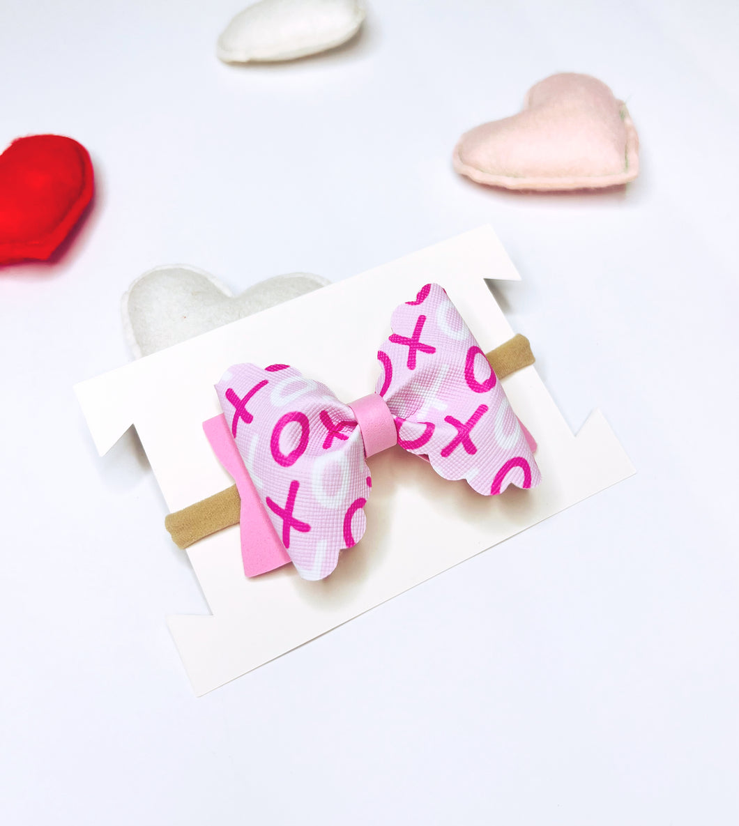 Xoxo headband bow