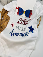 Load image into Gallery viewer, Little Miss  America Bodysuit
