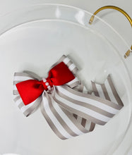 Load image into Gallery viewer, Red and White Bow set
