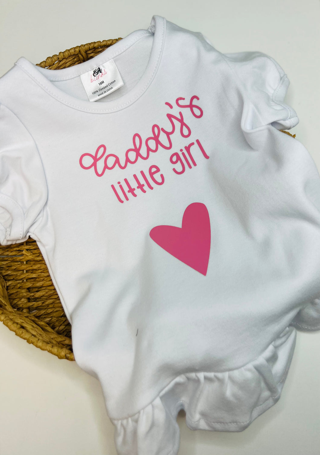 White Daddy’s little girl shirt