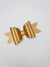 Load image into Gallery viewer, Gold Leather Bow
